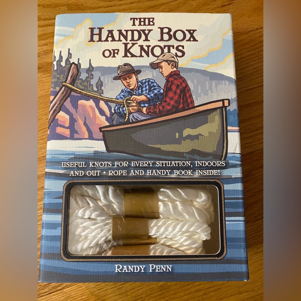Handy Box of Knots with White Rope